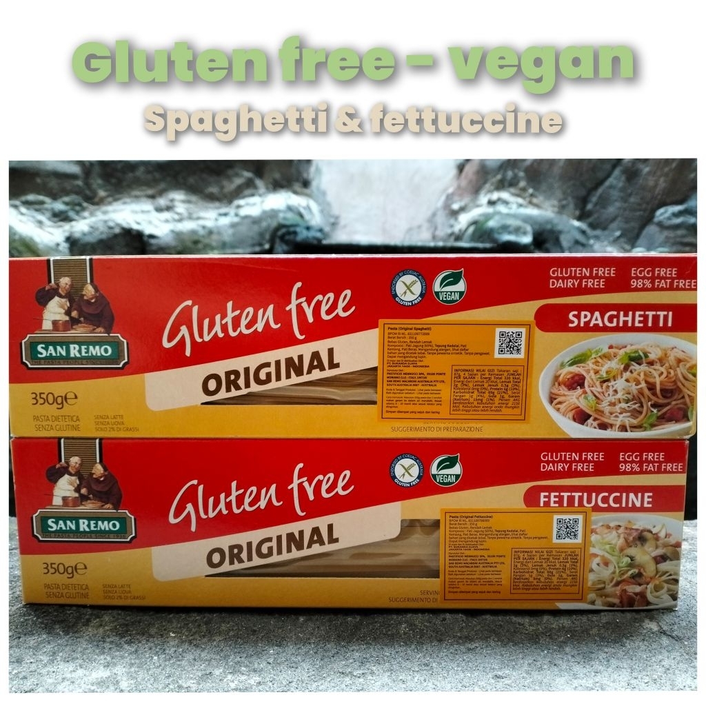 

Sanremo san remo fettuccine / spaghetti gluten free 350gr ed 04.2026