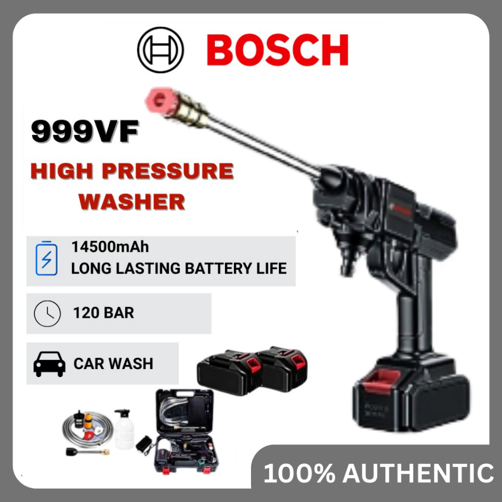 Bosch 999Vf Semprotan Air Tanpa Kabel Jet Cleaner Alat Cuci Motor Mobil Cuci Staem Ac Mobil Screen