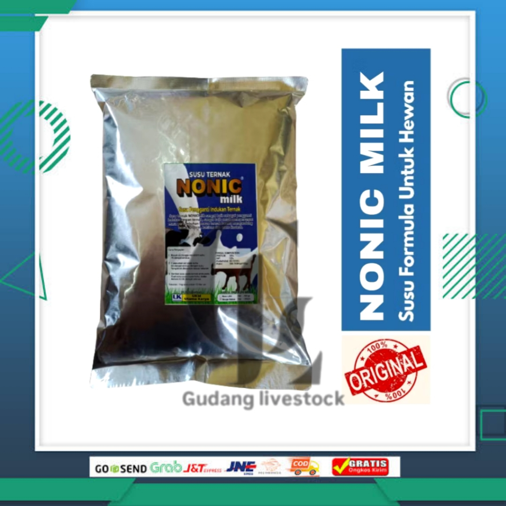 COD TERLARIS NONIC MILK Susu pengganti indukan hewan | susu kambing susu sapi susu kuda susu babi su