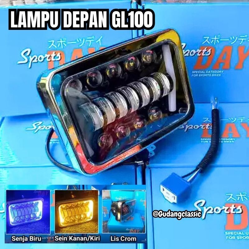 DAYMAKER KOTAK SET BATOK LED 4x6 INCH 10 MATA GL RX KING WIN100 GL100