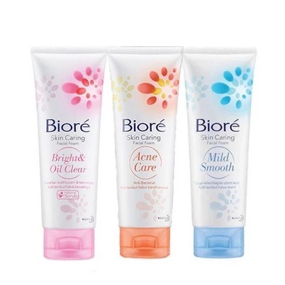 Biore Skin Caring Facial Foam 40 Gr / Biore Sabun Muka
