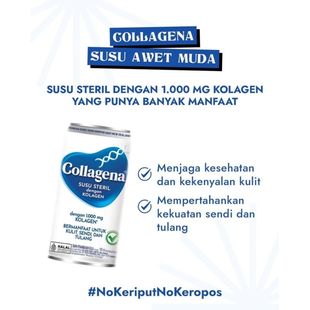 

Collagena susu steril 189ml/harga murah/sehat/banyak mamfaat