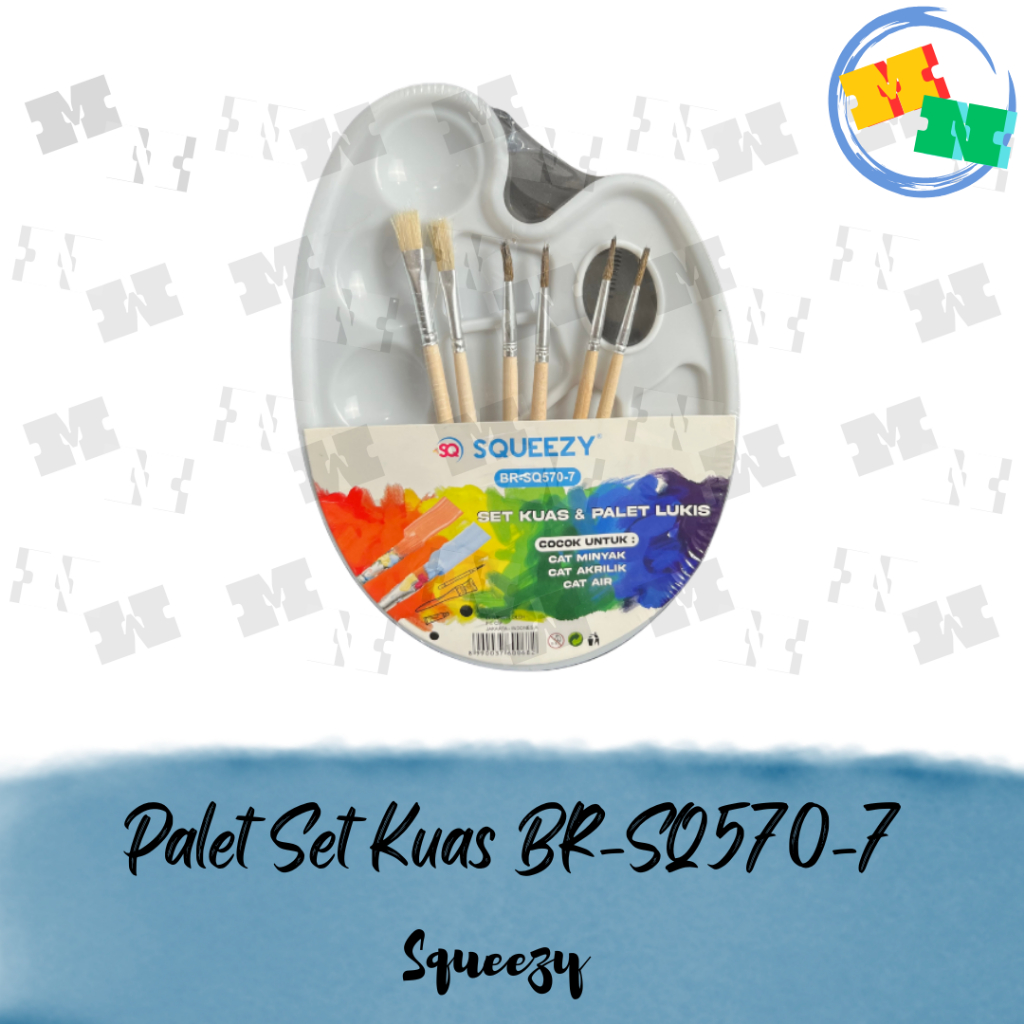 

Squeezy Palet Set Kuas 6 BR-SQ570-7