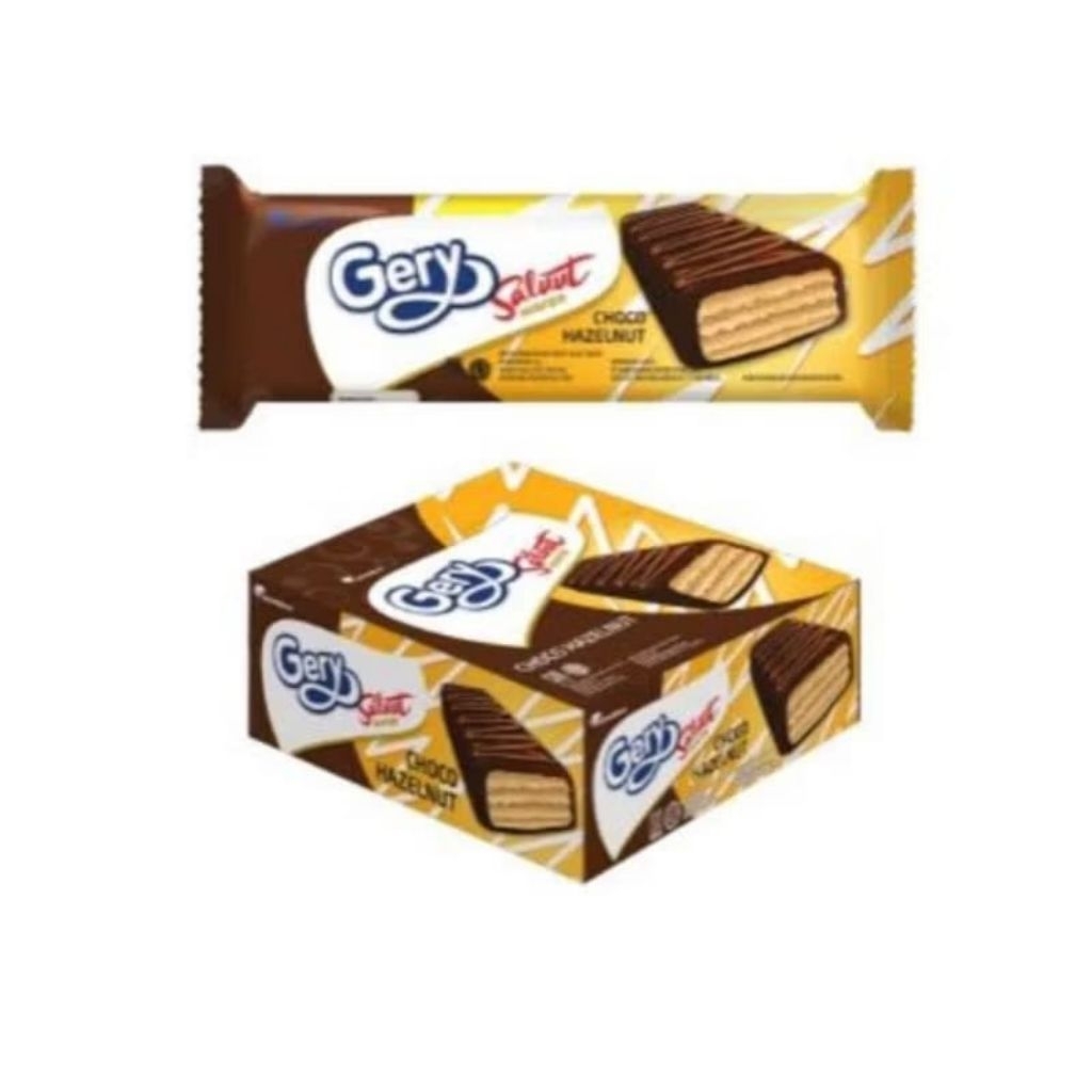 

Gey Salut Wafer Choco Hazelnut 1kotak isi 24pcs