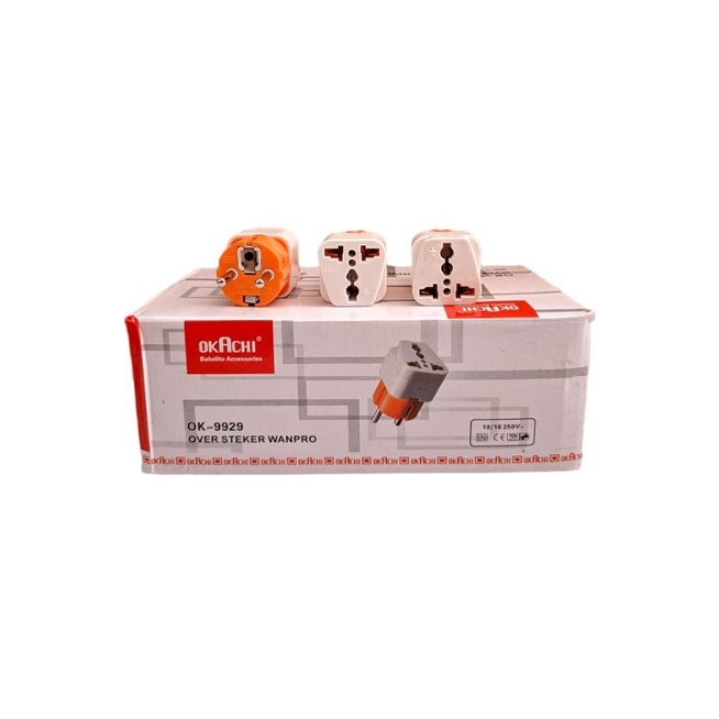 Okachi Universal Adaptor / Adaptor Tusuk Kontak Listrik