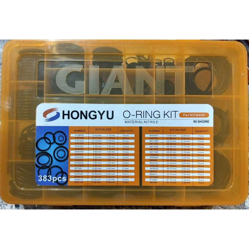 O-RING BOX HY029 ( HITACHI grid /giant ) / Spare part alat berat/ o-ring box / oring seal industri
