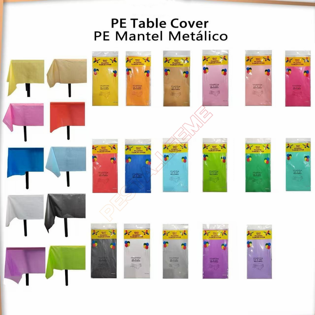 PE Table Cover Dekorasi Pesta Ulang Tahun Tema