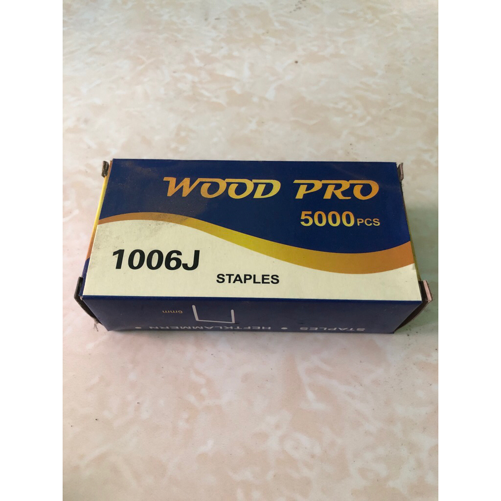 

Staples 1006j wood pro blue / airnails 1006 j woodpro blue / isi paku tembak angin 1006j woodpro blue
