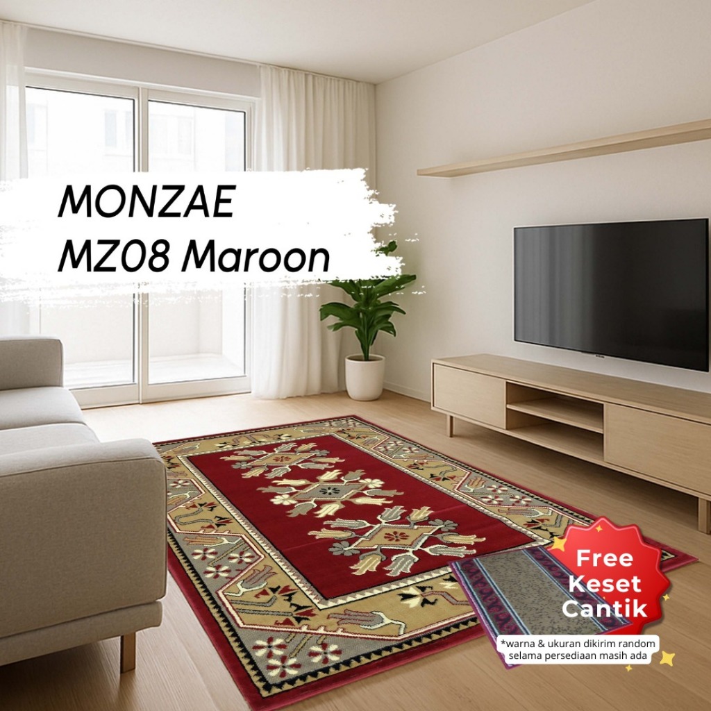 KARPET MONZAE 210 X 300 MZ08 MAROON