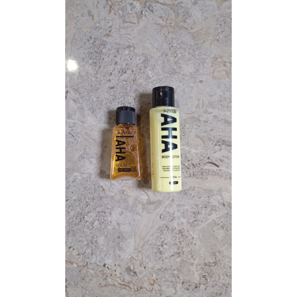 AHA BODY LOTION DAN SERUM WHITENING BY NR BEAUTY