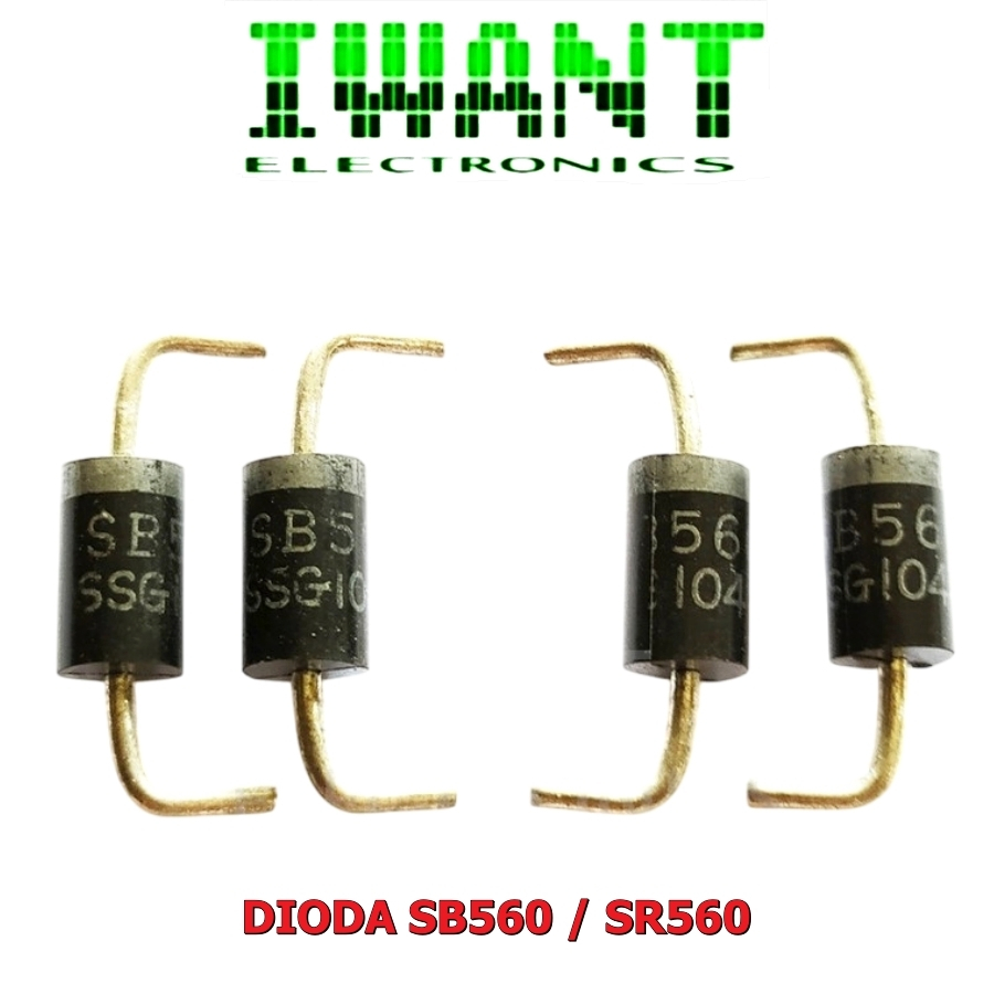 DIODA SB560 SR560 DIODA SCHOTKKY 5A 60V SB560 SR560 DIODA 60 VOLT 5 AMPERE SR 560 SB 560 DIODE SCHOT