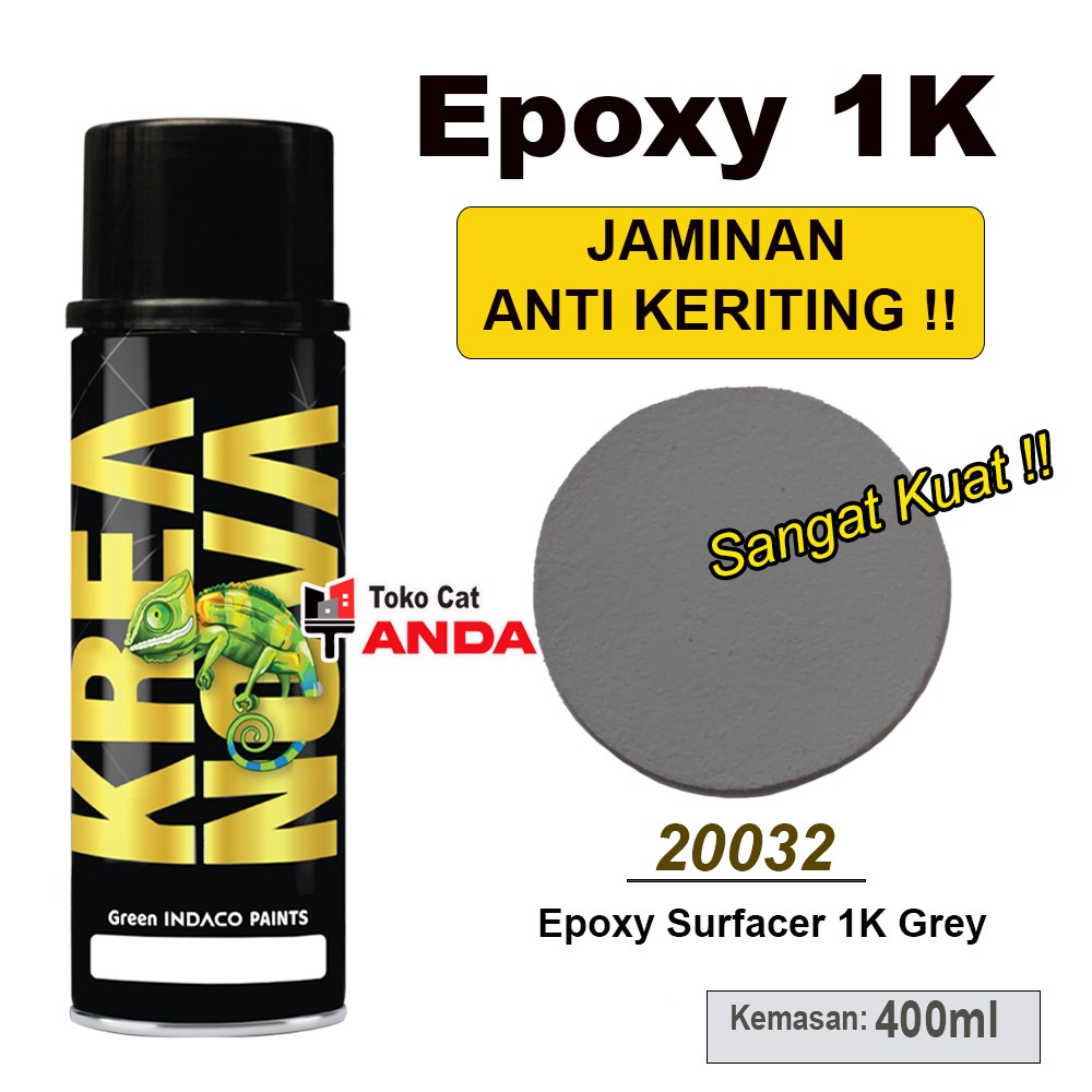 Pilok Kreanova Epoxy Primer Surfacer Grey - Kreanova Surfacer 20032 - Pilok dasaran cat