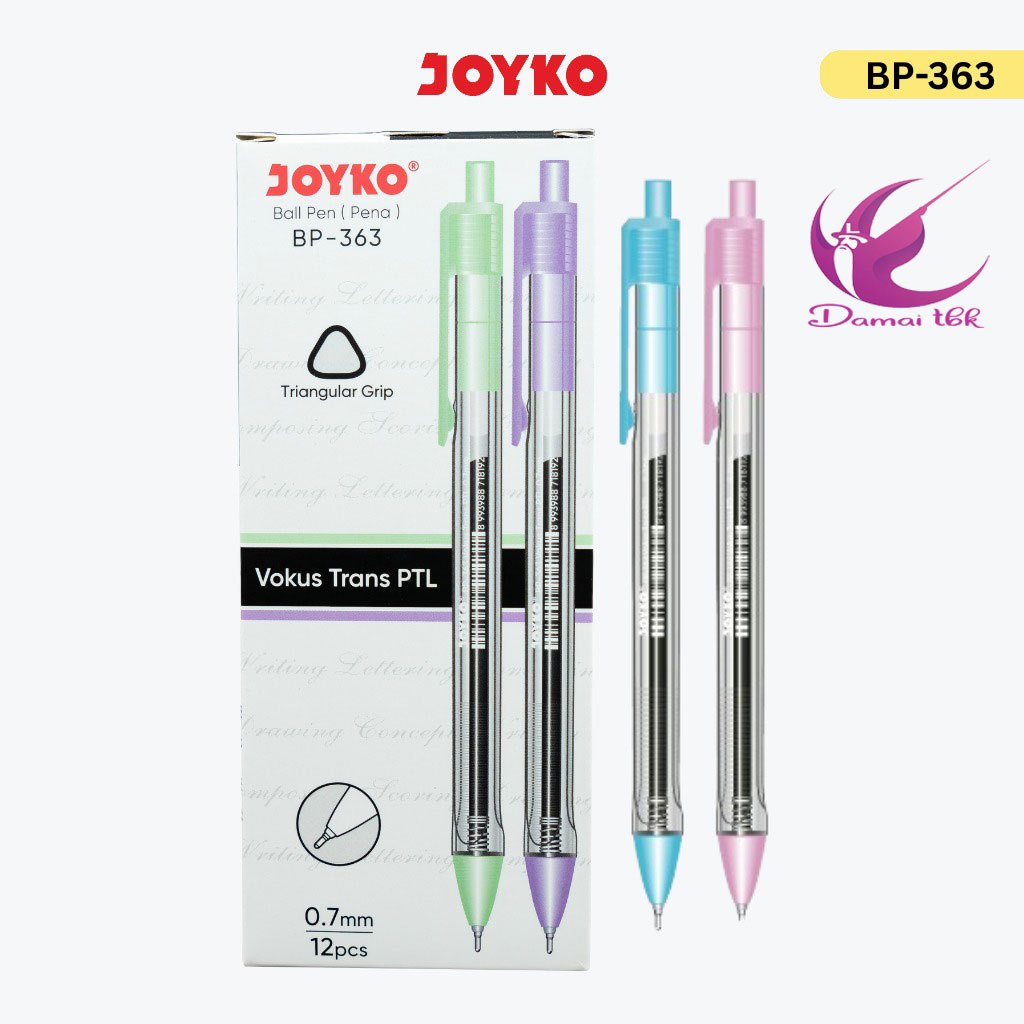 

(1 Pcs) Pulpen Joyko BP-363 0.7mm Tinta Hitam