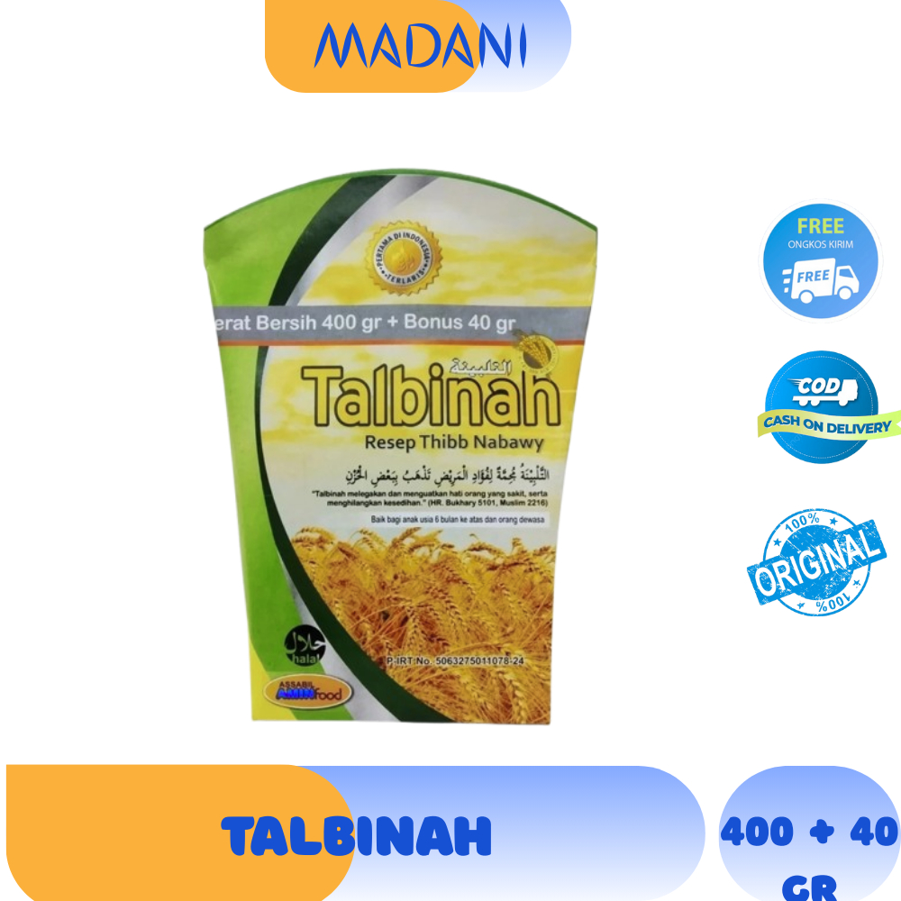 

Tepung Talbinah 400 gr + 40 gr Atasi Maag Gerd Asam Lambung