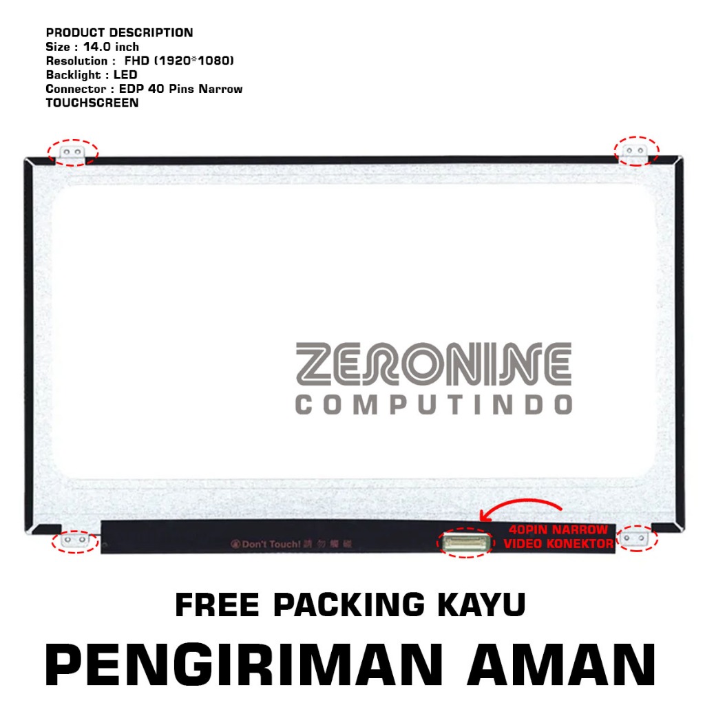 LCD Touchscreen Lenovo Thinkpad T460s T460 T460p T470s T470 (FHD) 1920x1080