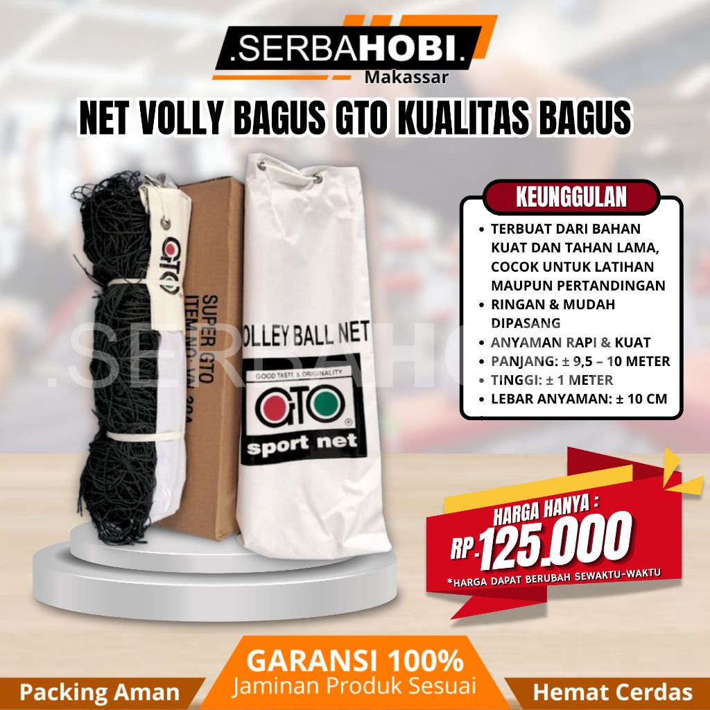 Net Bola Volly / Volley ball Net / Net Olahraga Volly Original / Net Gto Volly