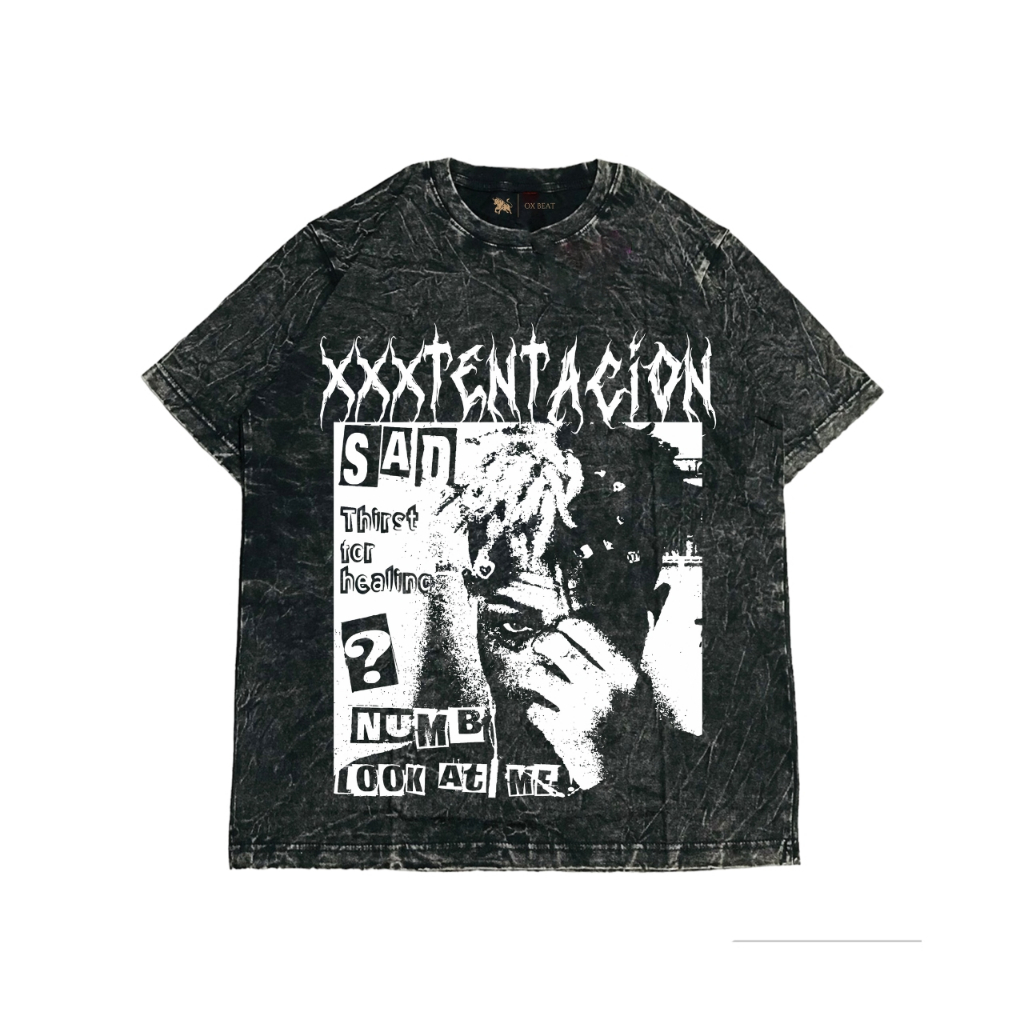 Kaos Oversize Rapper - XXXTENTACION | Kaos Distro Original Premium Black, Wash, White, Green | Overs