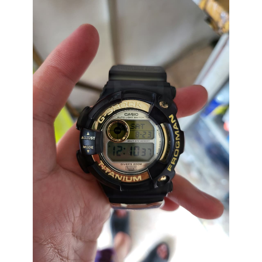 Gshock FROGMAN RARE Black Jelly JDM WCCS Series DW 9901 WC