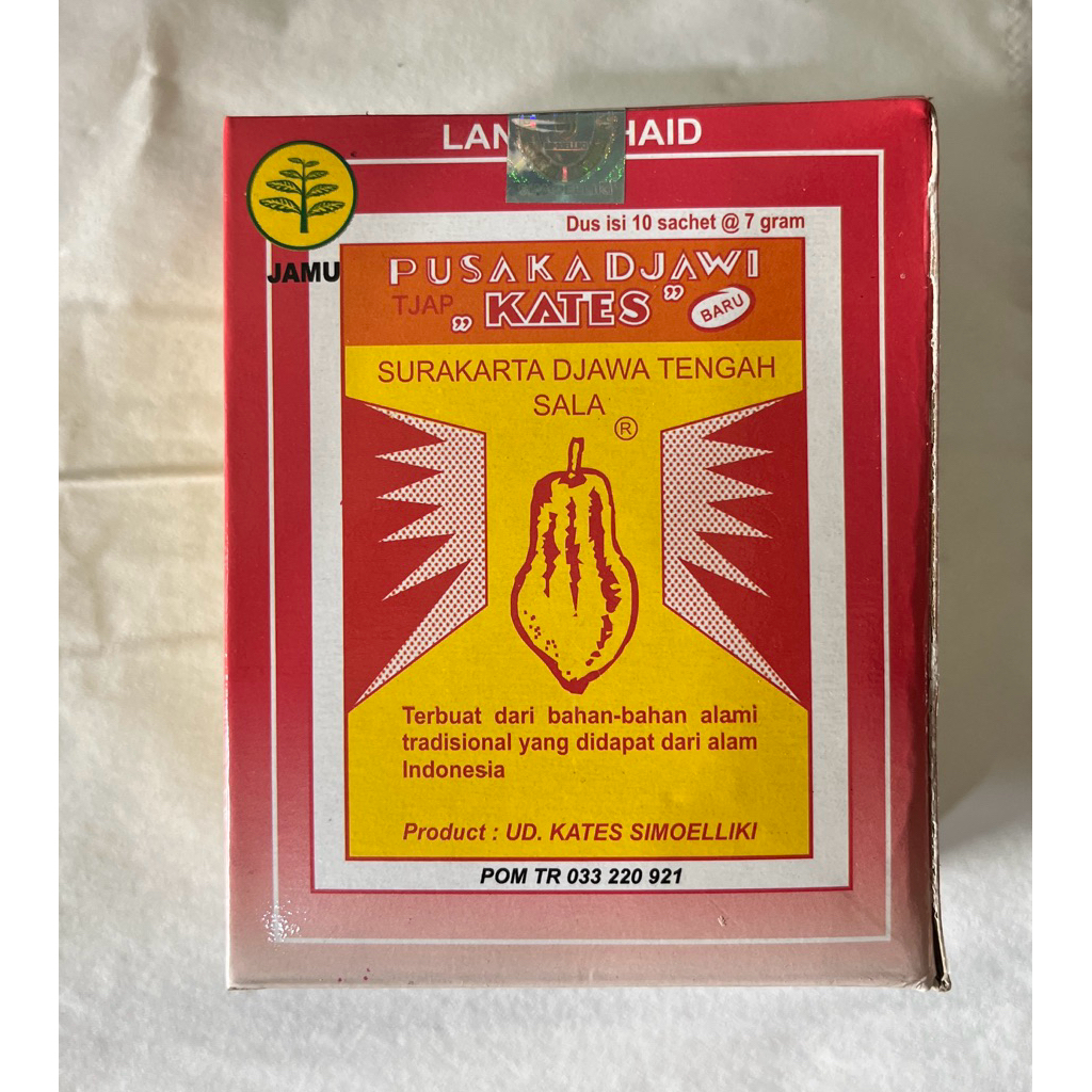 

Jamu Kates djawi simoeliki