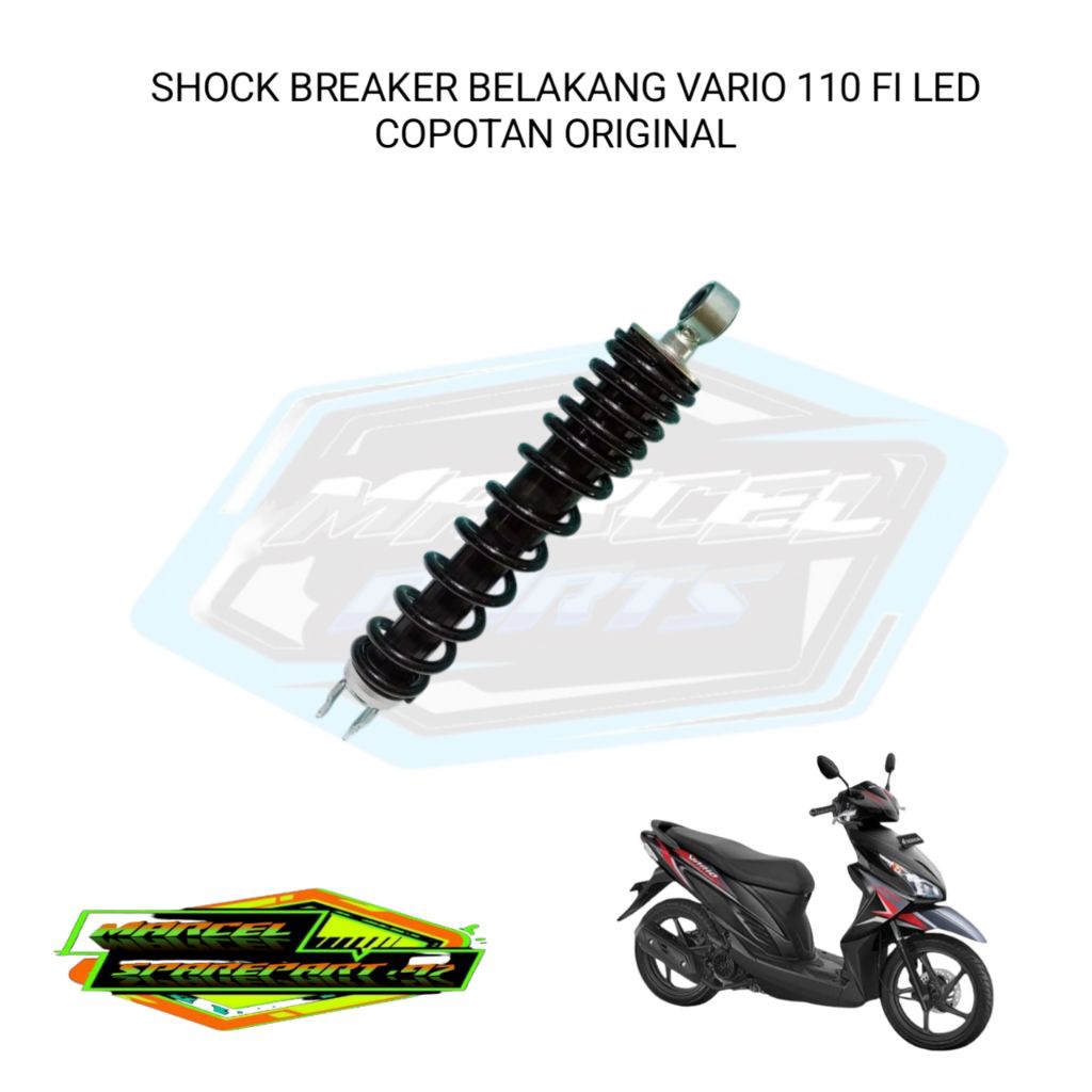 Shock breaker belakang honda vario 110 fi led, shock belakang copotan honda vario 110 fi led origina