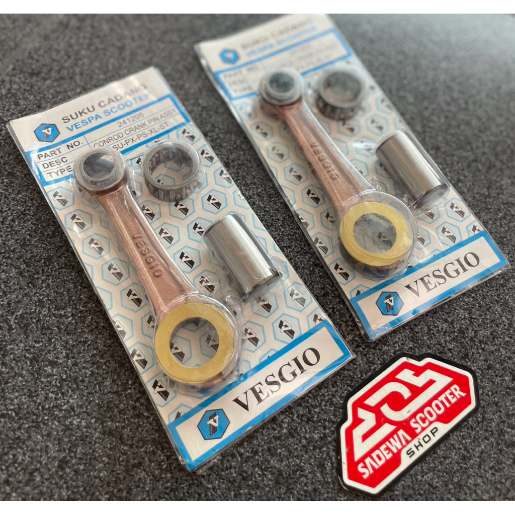 Stang Seher Piston Vespa Vesgio Super Sprint PX PS Excel Exclusive Strada Vesgio