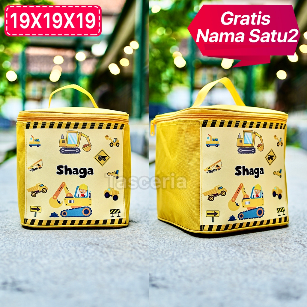 

Tas Hampers Ultah Anak Kubus Custom Excavator