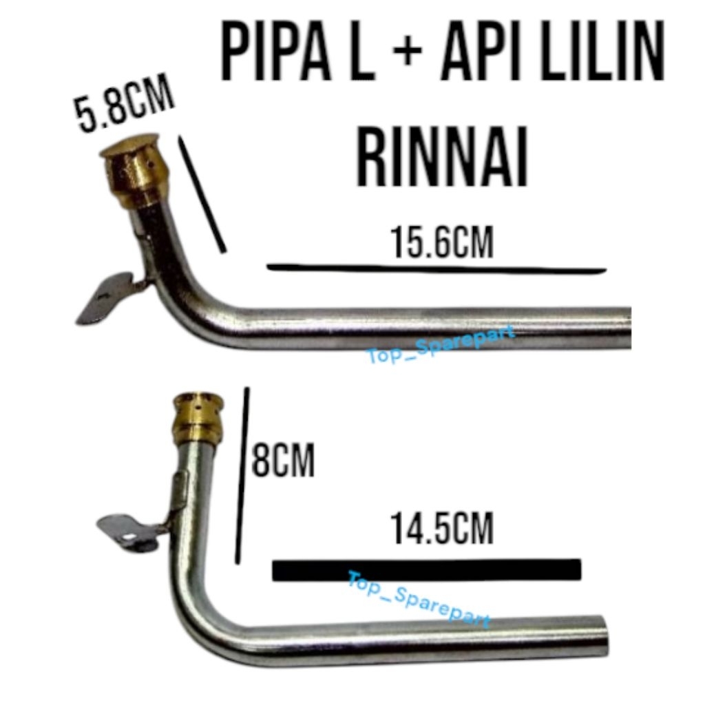 PIPA L + BURNER API LILIN KOMPOR GAS RINNAI