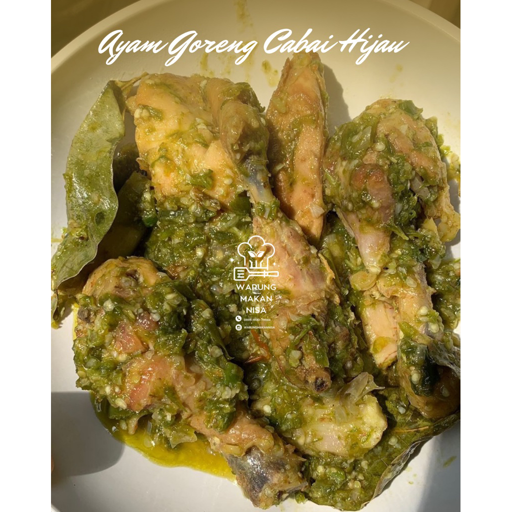 

Ayam Masak Cabai Hijau seporsi isi 5 /masakan rumahan praktis fresh sehat