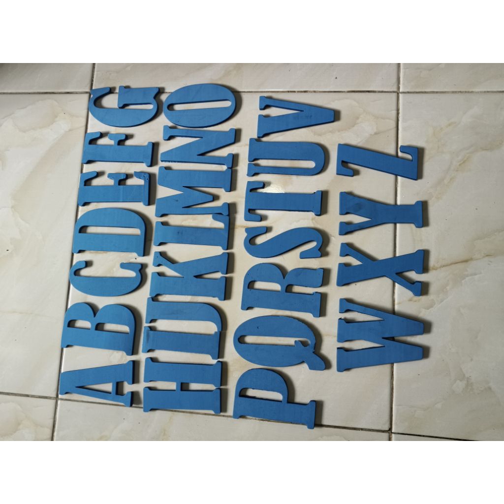 

Alfabet A sampai Z Tinggi 8 cm Spon Eva Tebal 5 mm