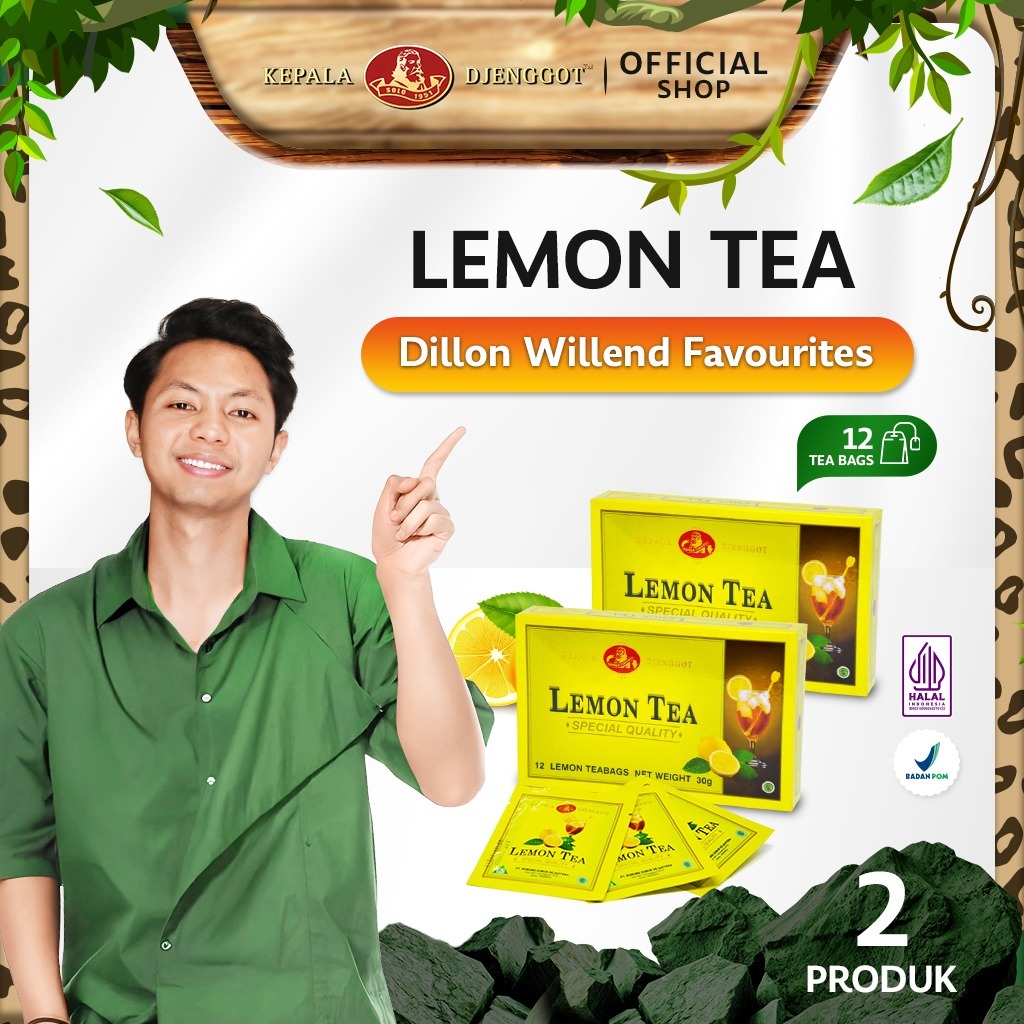

Kepala Djenggot Lemon Tea Regular 30gr x 2 pcs - Teh Rasa Buah Lemon