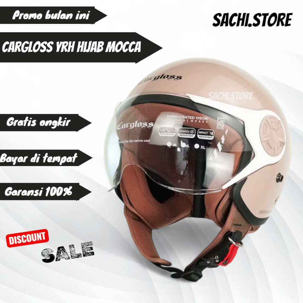 HELM CARGLOSS YRH HIJAB MOCCA | HELM CARGLOSS ORIGINAL