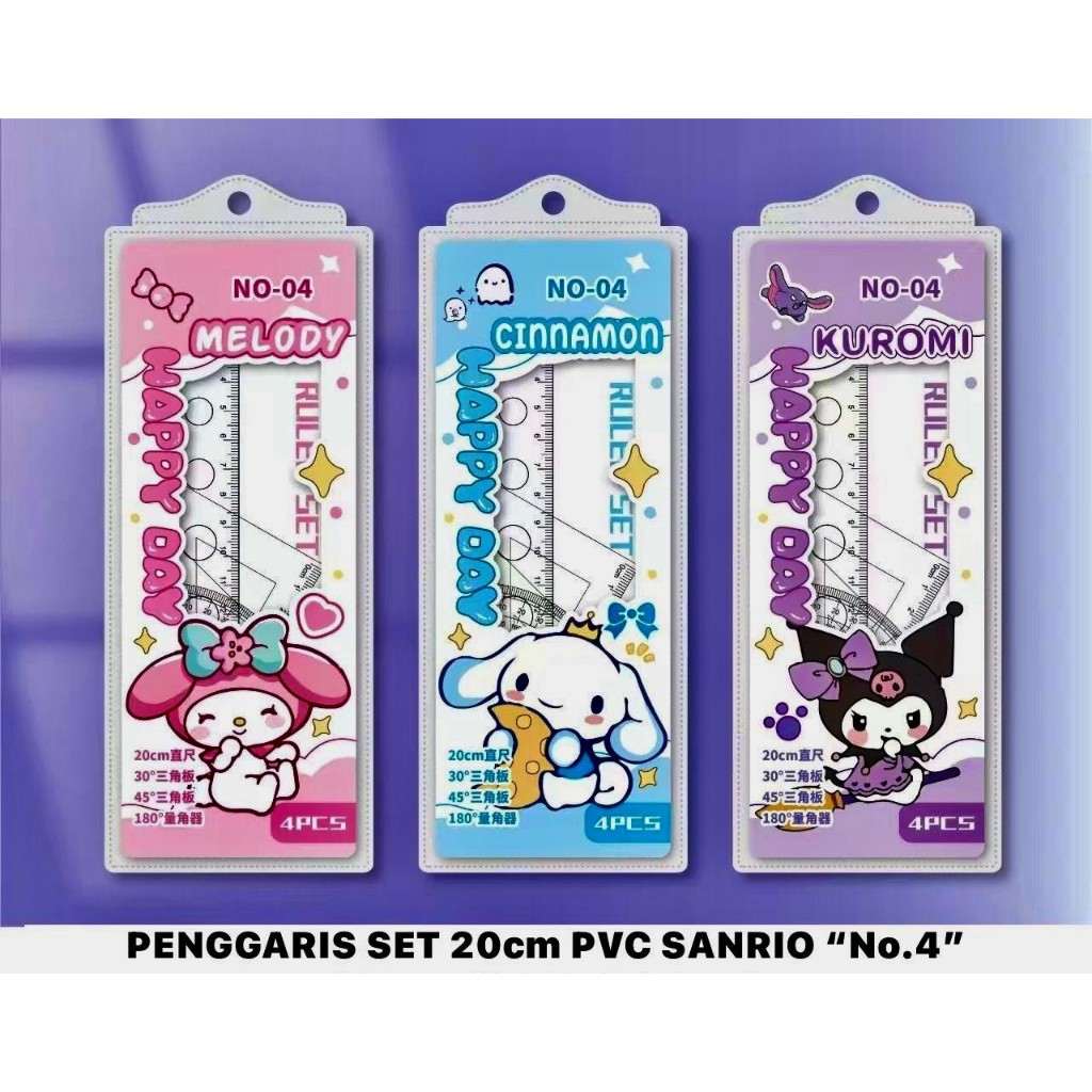 

GARISAN SET dalam DOmpet isi 4pc/PENGGARIS SET/RULER