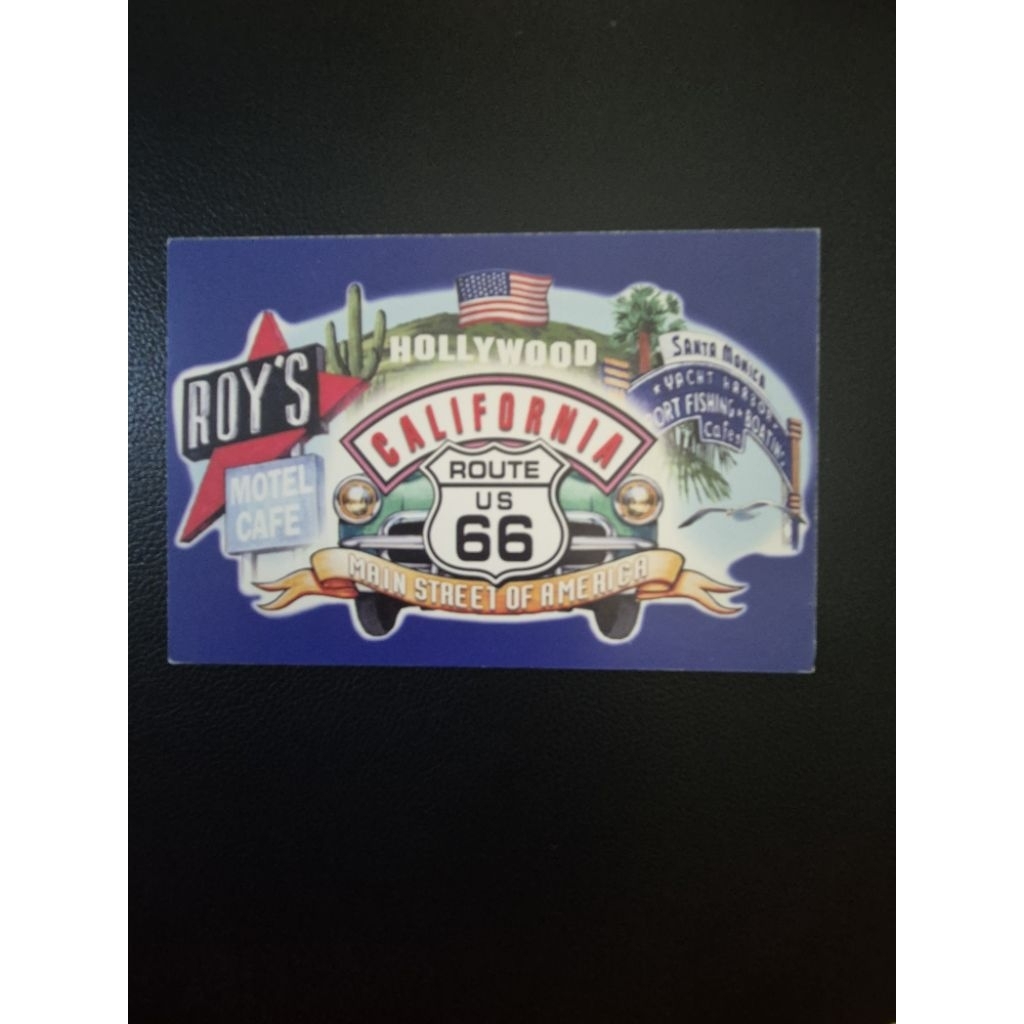 

kartu pos route 66 california/usa route 66 postcard
