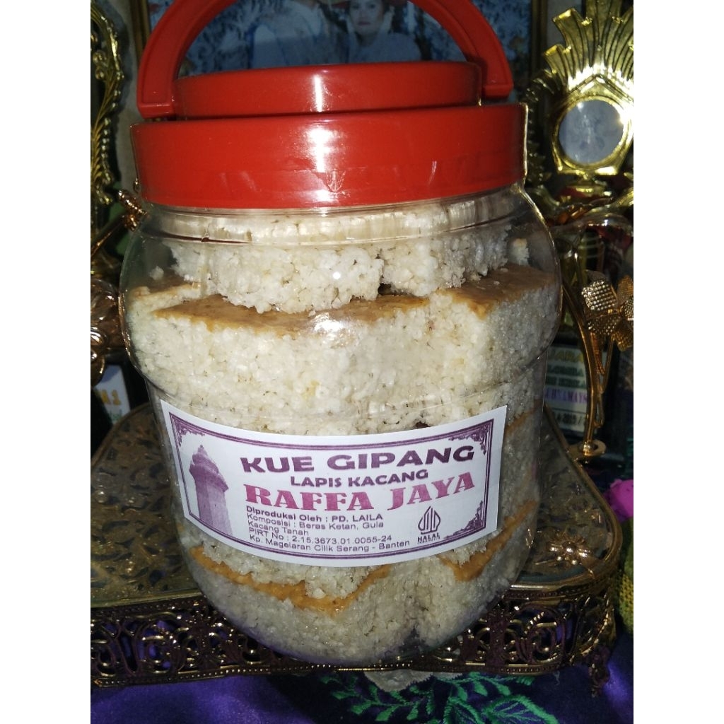 

gipang ketan putih lavis kacang enak renyah