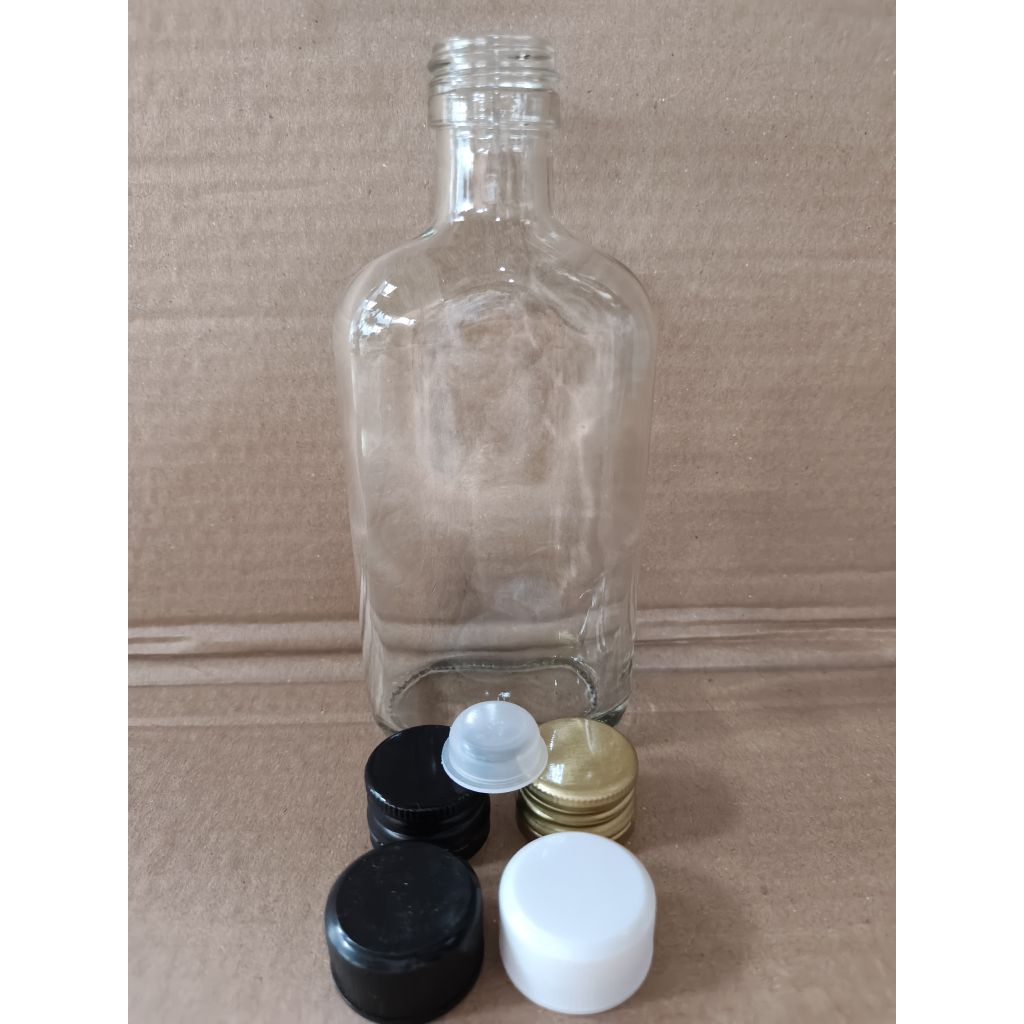 Botol Kaca Gepeng 250ml