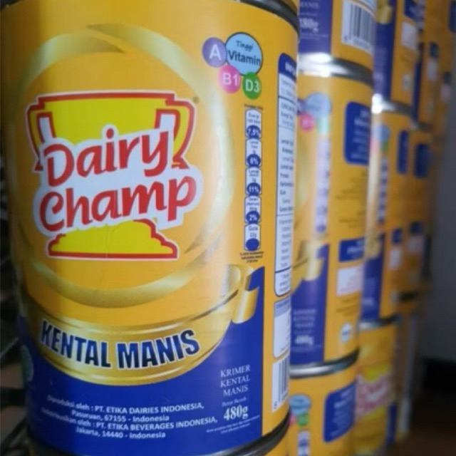 

Krimer Kaleng Dairy Champ Kental Manis 480gr