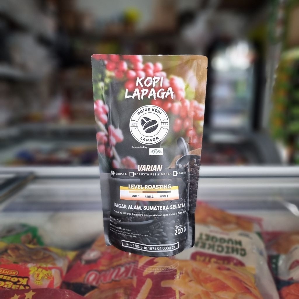 

Kopi Bubuk Robusta Pagar Alam Pojok Kopi Lapaga 200g