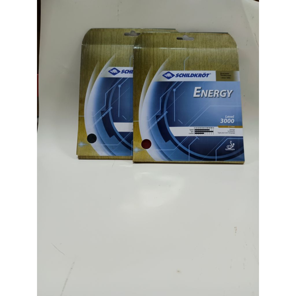 Karet Bet Tenis Meja Schildkröt Energy 3000 Original ITTF Approved – Spin & Speed