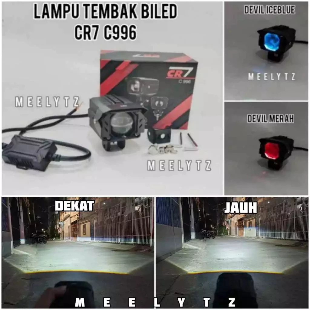 CR7 C996 - Lampu tembak Biled Waterproof