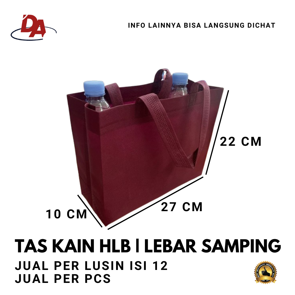 Tas Kain 27x22x10 Per PCS - Tas Spunbond - Tas kain Kanvas - Goodie bag