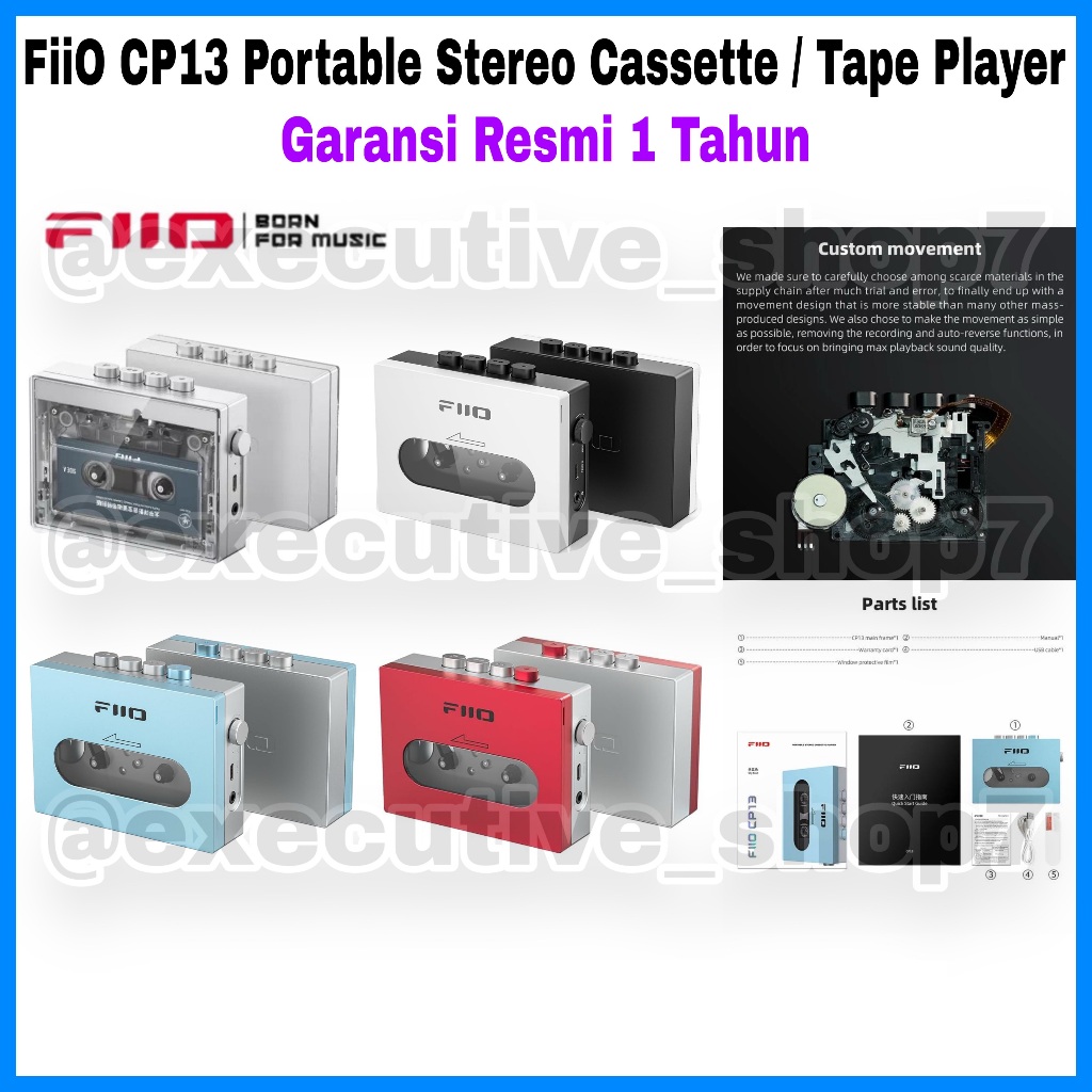 FiiO CP13 Portable Stereo Cassette / Tape Player - Garansi Resmi 1 Tahun