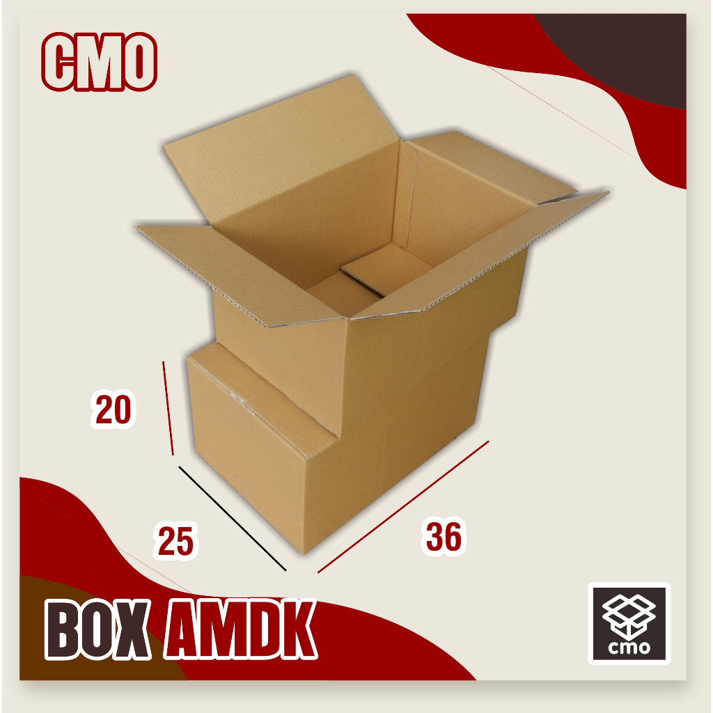 

Kardus box amdk coklat 220ml | 36x25x20 cm box air minum kemasan mineral / sembako