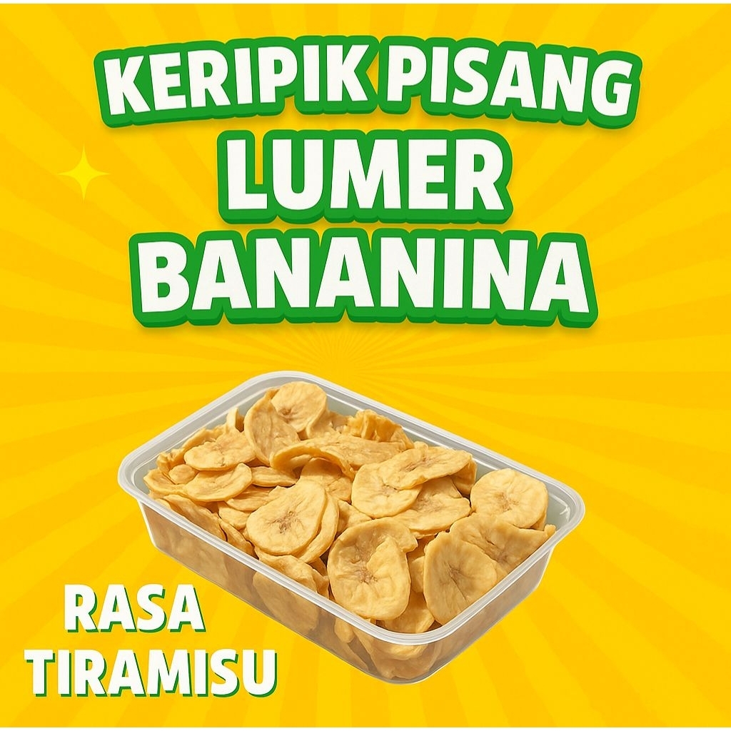 

KERIPIK PISANG LUMER TIRAMISU 150 GRAM by BANANINA