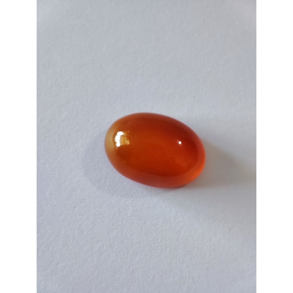 Batu Akik / Natural Stone Jewel Cempaka Orange Asli