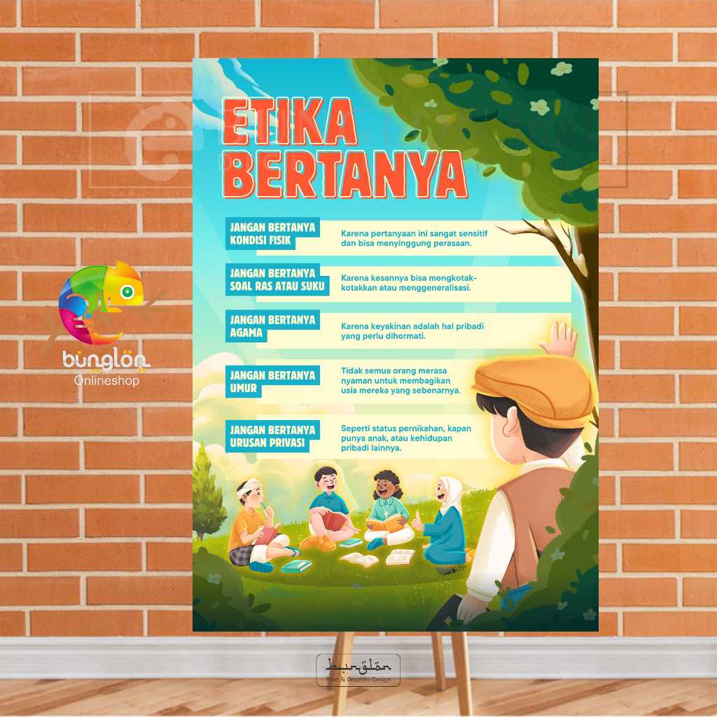 

Poster Etika Bertanya