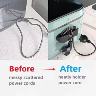 Isi 10pcs Perapih Kabel Holder Klip Penggulung Kabel Tempel PKK