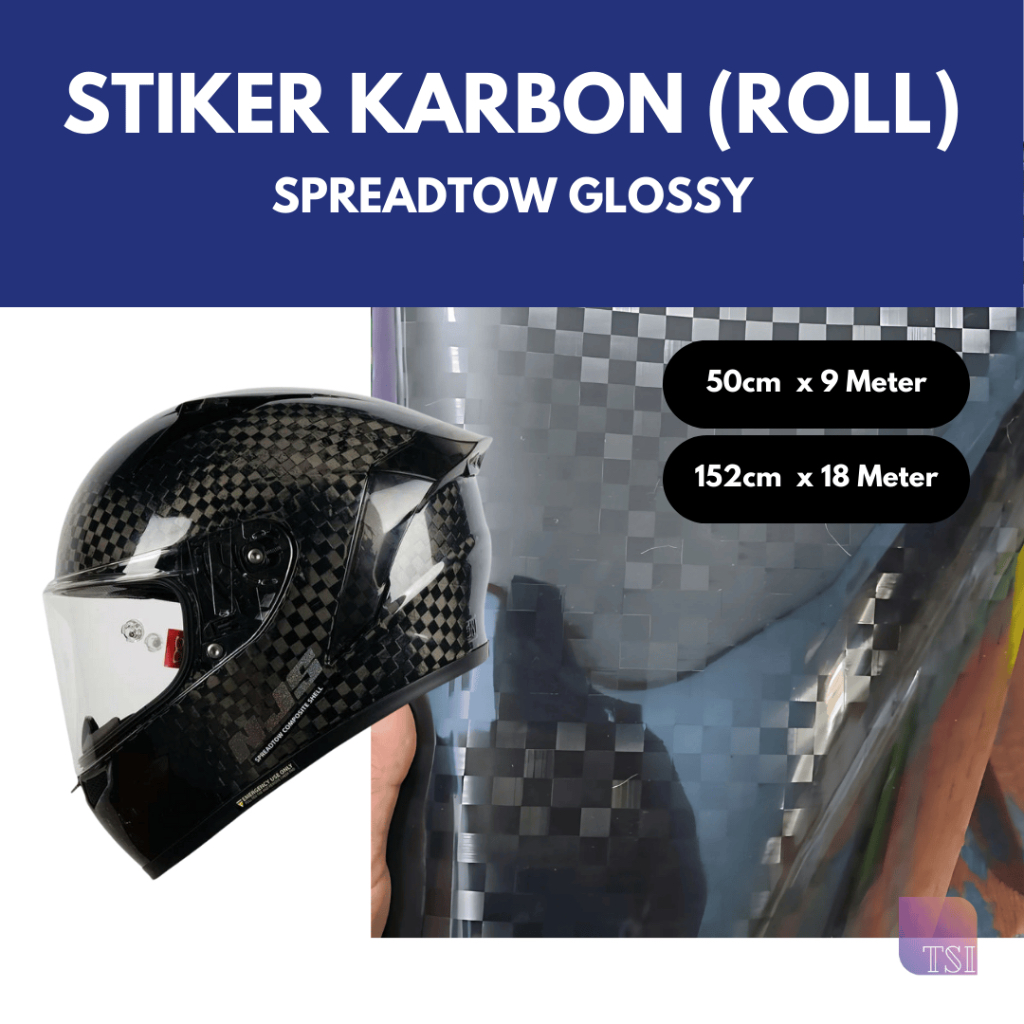 Stiker Karbon Carbon 2D 3D 6D Motif Glossy Kevlar Black Skotlet Carbon (ROLL)