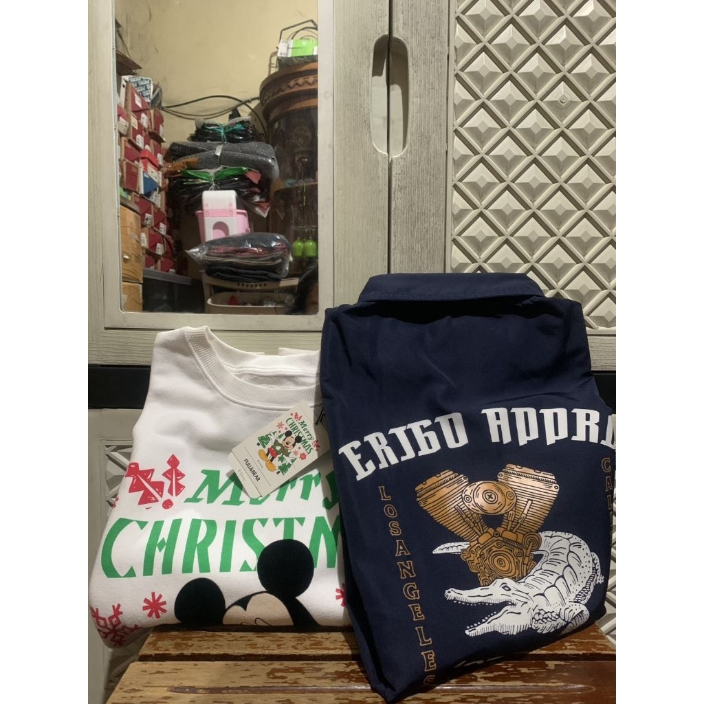 ORIGINAL JACKET COACH ERIGO SWEATSHIRT PULL & BEAR PARASUTE MICKEY MOUSE