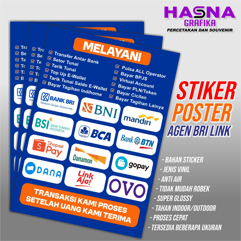 

STIKER VINYL ETALASE PENGUMUMAN BRILINK / STICKER BRILINK