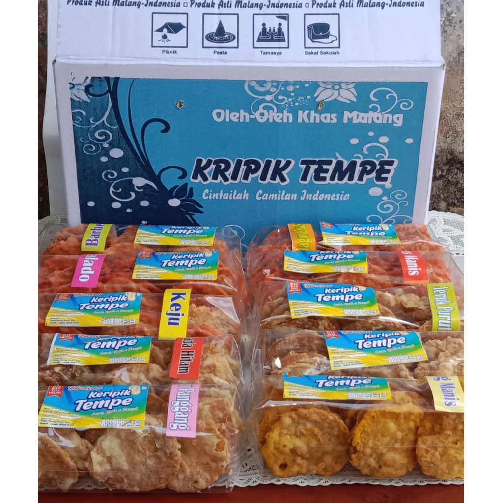 

KRIPIK TEMPE MALANG(paket 1dus isi10)
